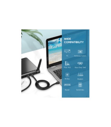 کابل شبکه CAT8 یوگرین مدل NW153 طول 2 متر