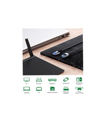 کابل شبکه CAT8 یوگرین مدل NW153 طول 2 متر