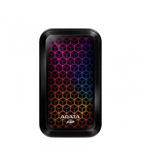 حافظه اس اس دی اکسترنال مدل SE770G ای دیتا با نورپردازی RGB ظرفیت 512 گیگابایت