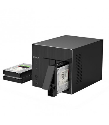 ذخیره ساز تحت شبکه 4 سینی با 4 گیگ رم اوریکو مدل OS400