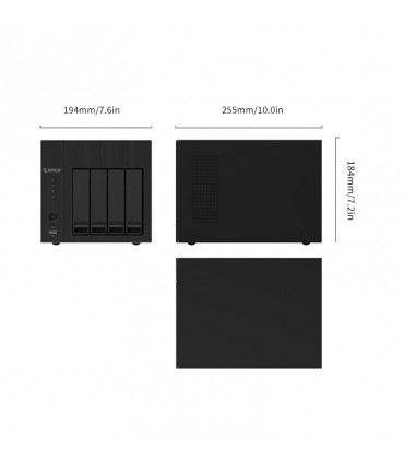 ذخیره ساز تحت شبکه 4 سینی با 4 گیگ رم اوریکو مدل OS400