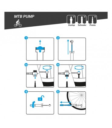 تلمبه دستی دکتلون مدل MOUNTAIN BIKE HAND PUMP
