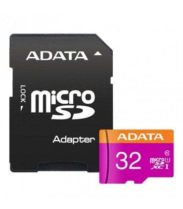 کارت حافظه microSDHC ای دیتا مدل Premier ظرفیت 32 گیگابایت به همراه آداپتور SD