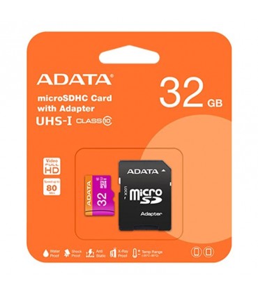 کارت حافظه microSDHC ای دیتا مدل Premier ظرفیت 32GB به همراه آداپتور SD