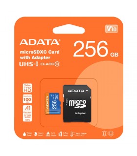 کارت حافظه ای دیتا مدل MICRO SDXC ظرفیت 256 گیگابایت به همراه آداپتور SD