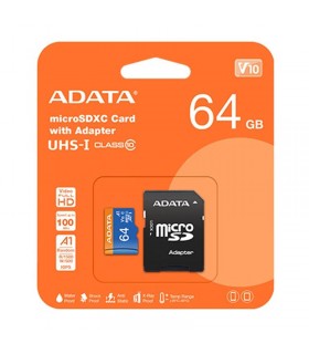 کارت حافظه microSDXC ای دیتا مدل  Premier V10 A1 ظرفیت 64GB