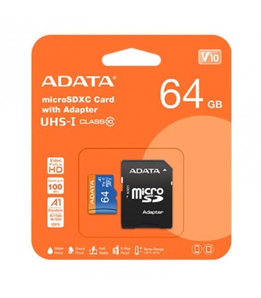 کارت حافظه microSDXC ای دیتا مدل  Premier V10 A1 ظرفیت 64GB