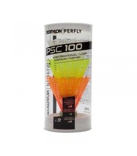 توپ بدمینتون دکتلون مدل PERFLY PSC 100 بسته 3 عددی
