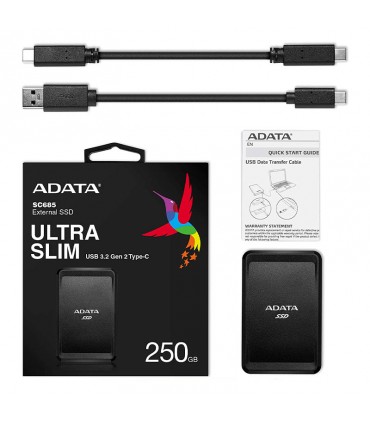 اس اس دی اکسترنال ADATA مدل SC685 ظرفیت 250 گیگابایت