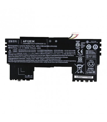 باتری اورجینال لپ تاپ ایسر مدل Aspire S7 191 AP12E3K