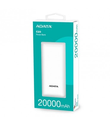 پاوربانک ای دیتا مدل C20 ظرفیت 20000 میلی آمپر ساعت