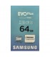 کارت حافظه microSDXC سامسونگ مدل Evo Plus A2 V30 کلاس 10 استاندارد UHS-I سرعت 130MBS به همراه آداپتور SD ظرفیت 64 گیگابایت