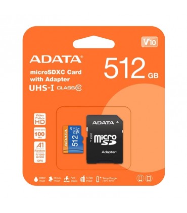 کارت حافظه ای دیتا مدل MICRO SDXC ظرفیت 512 گیگابایت به همراه آداپتور SD