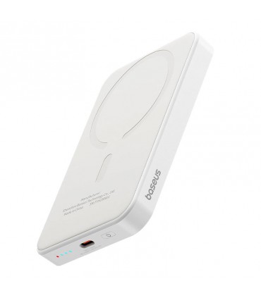 پاوربانک باسئوس مدل Magnetic Mini WIRELESS FAST PPCXM05 ظرفیت 5000 میلی آمپر ساعت