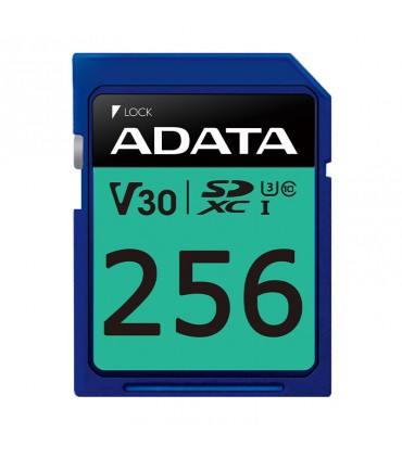 کارت حافظه SDXC ای دیتا مدل Premier Pro کلاس 10 استاندارد UHS-I U3 سرعت 100MBps ظرفیت 256 گیگابایت