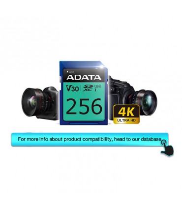 کارت حافظه SDXC ای دیتا مدل Premier Pro کلاس 10 استاندارد UHS-I U3 سرعت 100MBps ظرفیت 256 گیگابایت