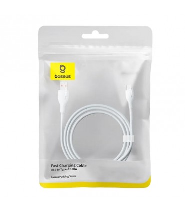 کابل شارژ USB به Type-c باسئوس مدل PUDDING FAST CHARGING C