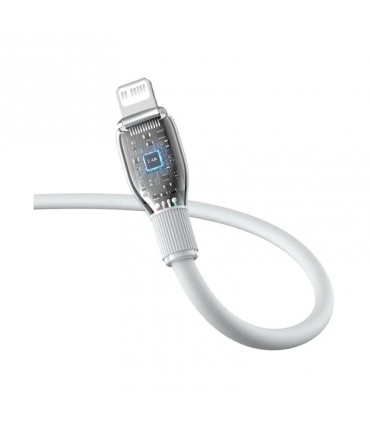 کابل شارژ TYPE - C به  لایتنینگ باسئوس مدل PUDDING SERIES P10355701221-B1 طول 1.2 متر