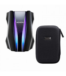 هارد اکسترنال ای دیتا مدل HD770G ظرفیت 2 ترابایت به همراه کیف هارد اکسترنال ای دیتا مدل SHOCKPROOF