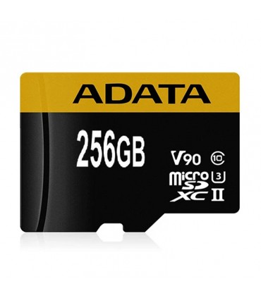 کارت حافظه microSDXC ای دیتا مدل Premier ONE V90 ظرفیت 256 گیگابایت سرعت 290MBps همراه با آداپتور SD