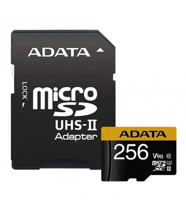 کارت حافظه microSDXC ای دیتا مدل Premier ONE V90 ظرفیت 256 گیگابایت سرعت 290MBps همراه با آداپتور SD