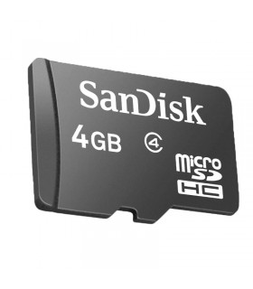 کارت حافظه MICRO SDHC سن دیسک مدل SDSDQM-004G کلاس 4 استاندارد سرعت 4MBps ظرفیت 4 گیگابایت
