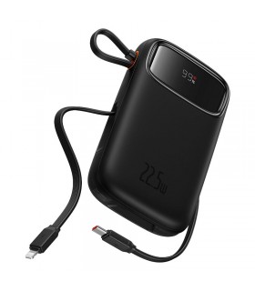پاوربانک باسئوس مدل Qpow2 DualCable 22.5W ظرفیت 20000 میلی آمپر ساعت
