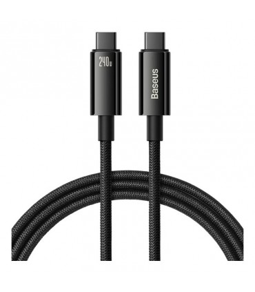کابل تبدیل USB-C باسئوس مدل (TUNGSTEN GOLD (240W طول 2 متر