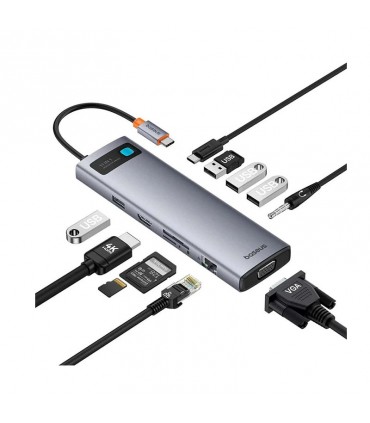 هاب 11 پورت USB-C بیسوس مدل BS-OH147