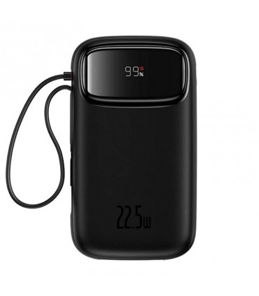 پاوربانک 22.5 وات بیسوس مدل 22.5W QPow2 Dual Cable ظرفیت 10000 میلی آمپر ساعت