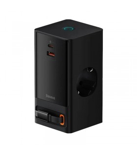 شارژر رومیزی 65 وات دو پورت بیسوس مدل CCGAN65-S2ACE