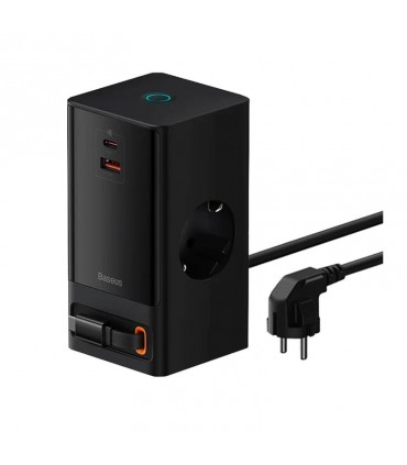 شارژر رومیزی 65 وات دو پورت بیسوس مدل CCGAN65-S2ACE