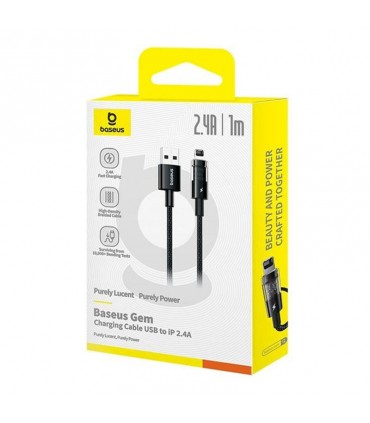 کابل تبدیل USB به Lightning باسئوس مدل P10373003111-00 طول یک متر