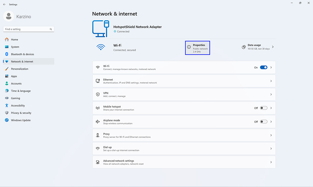 بازیابی رمز عبور wi fi ویندوز 11