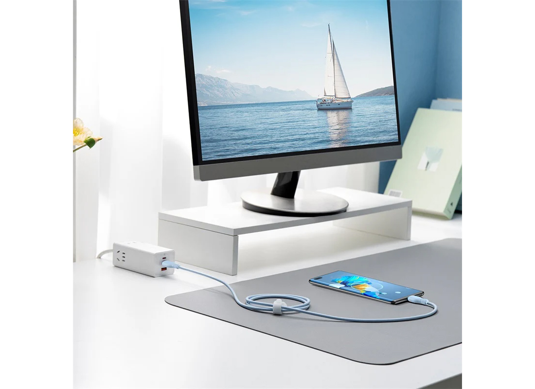 قیمت کابل شارژ USB به Type-c باسئوس مدل PUDDING FAST CHARGING C