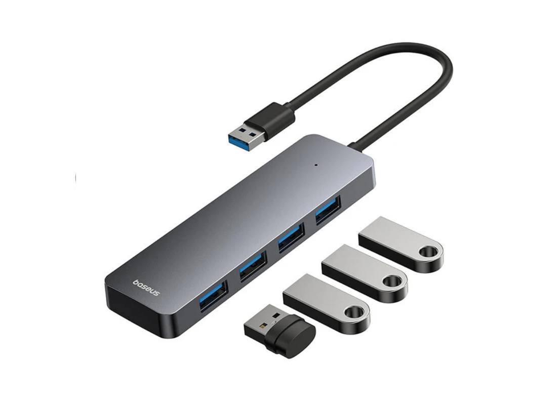 خرید هاب 4 پورت USB 3.0 باسئوس مدل BS-OH080 15cm