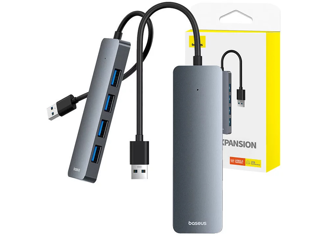 قیمت و خرید هاب 4 پورت USB 3.0 بیسوس مدل BS-OH080 15cm