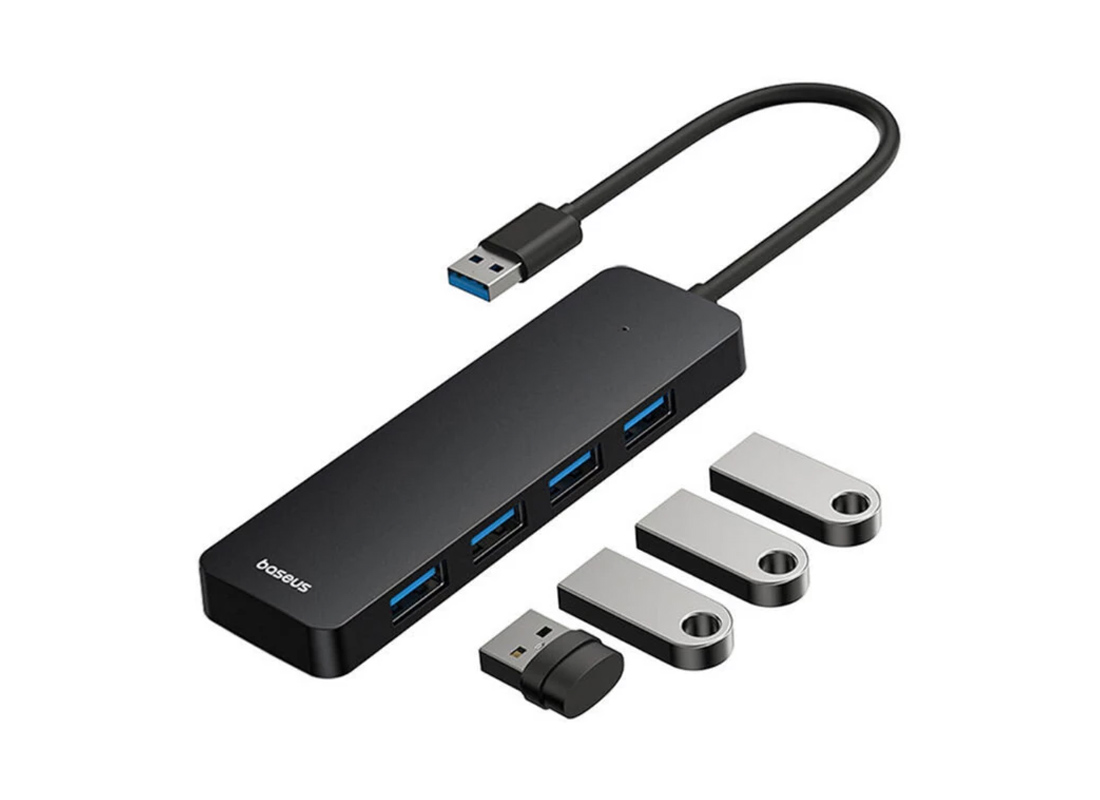 قیمت و خرید هاب چهار پورت USB 3.0 باسئوس مدل BS-OH080 15cm