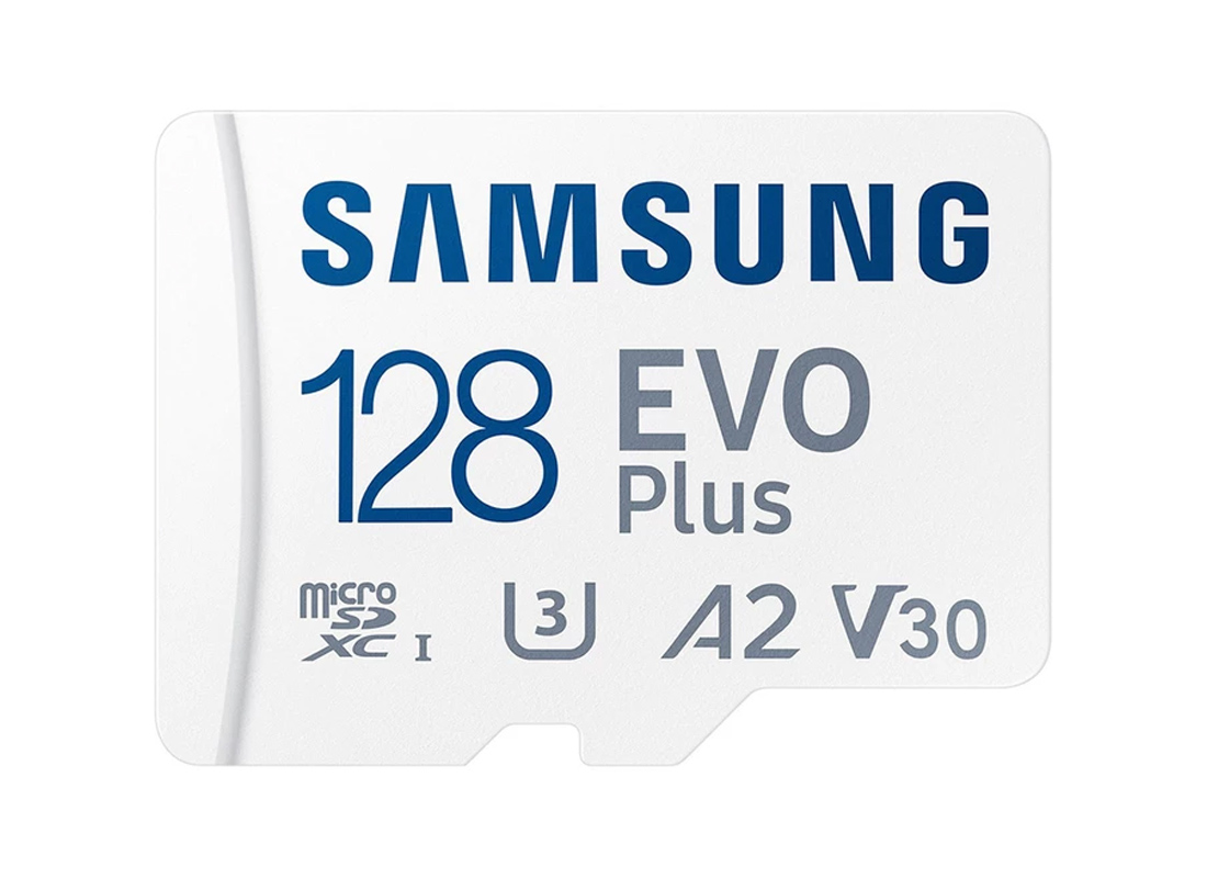 قیمت کارت حافظه microSDXC سامسونگ مدل Evo Plus A2 V30 کلاس 10 استاندارد UHS-I سرعت 130MBps ظرفیت 128 گیگابایت به همراه آداپتور SD